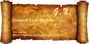 Gasparics Nedda névjegykártya